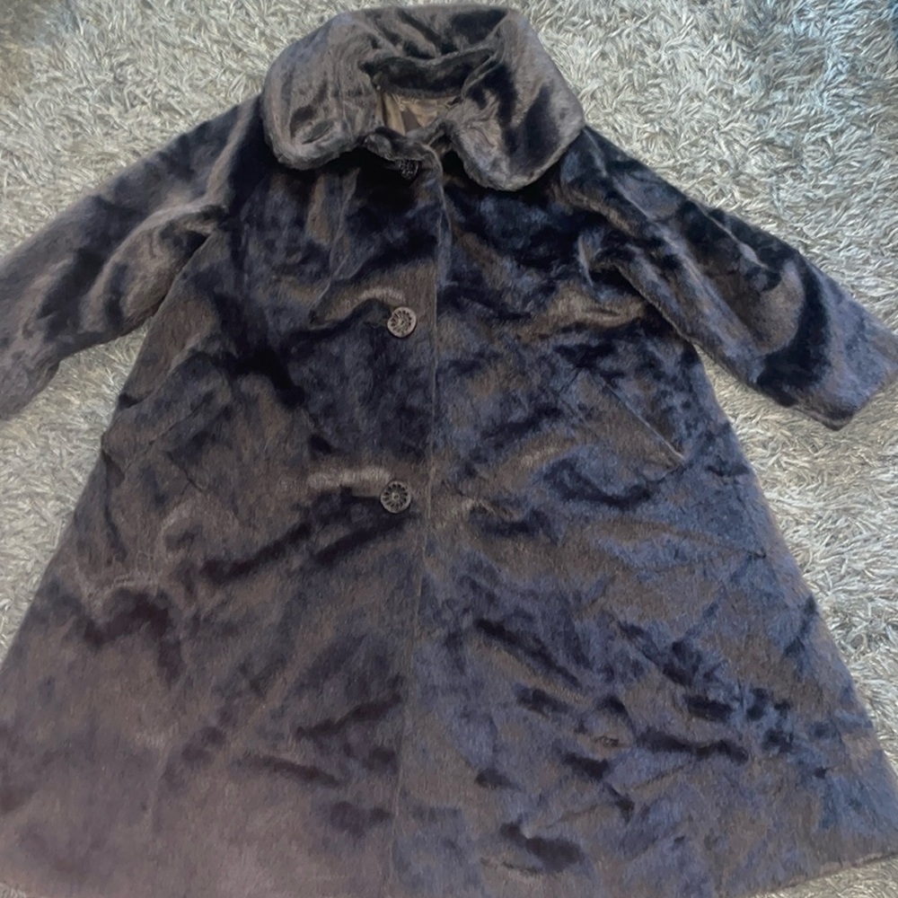 Brazotta brown fur coat size medium